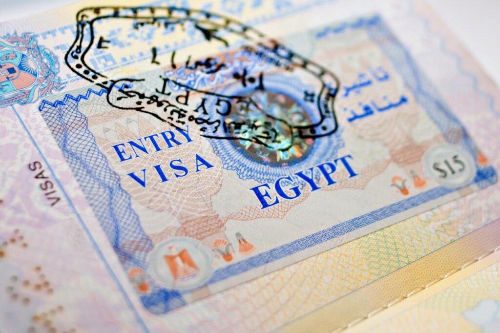 wiza do Egiptu w paszporcie