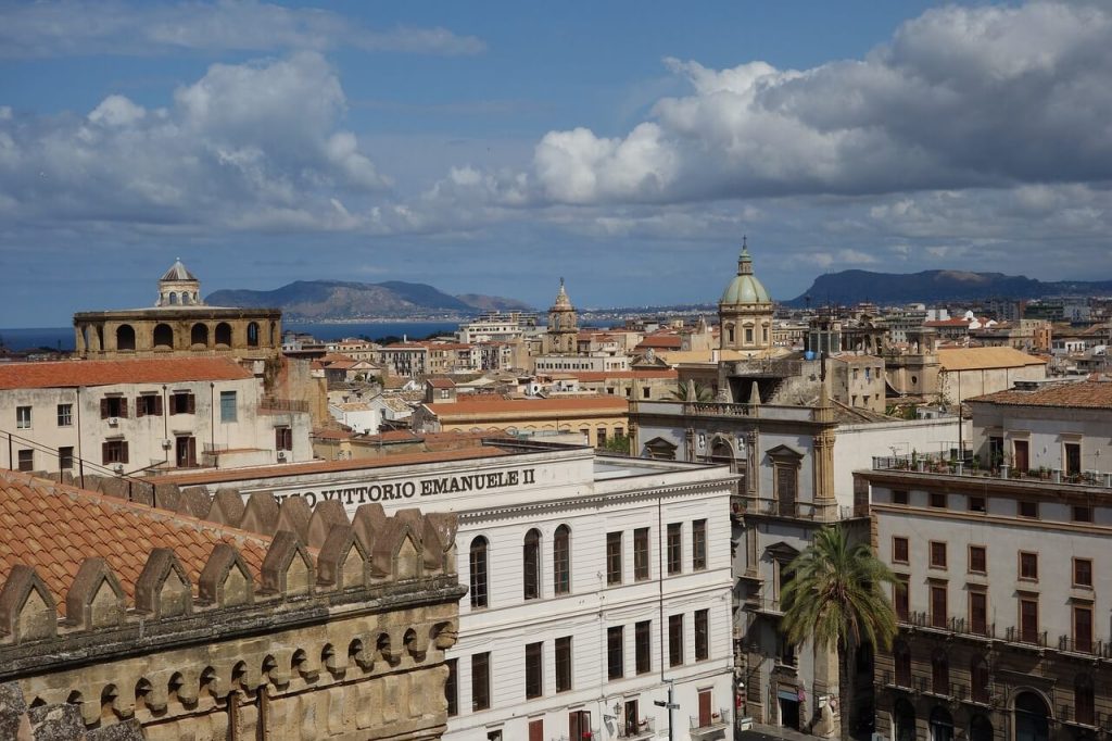 Palermo - widok na miasto, atrakcje.