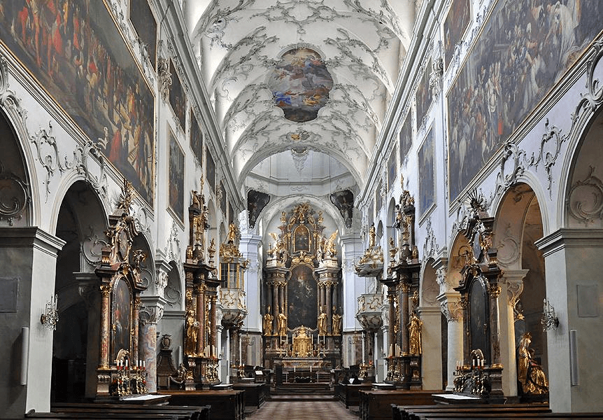 Opactwo św. Piotra (Stift Sankt Peter) - wnętrze 