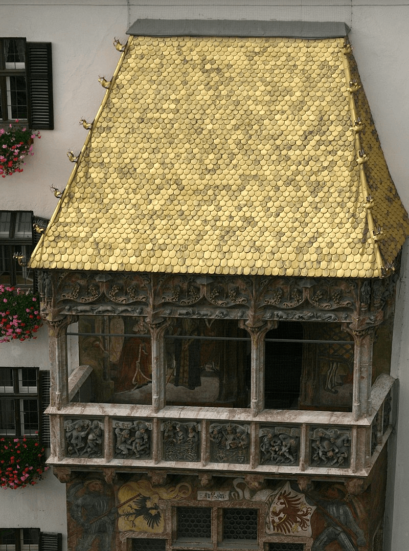 Złoty Dach (Goldenes Dachl) - jeden z symboli atrakcji Innsbrucku