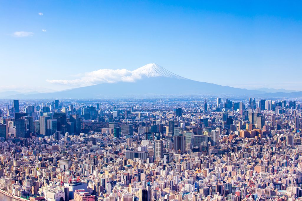 panorama miasta - Tokio, Japonia